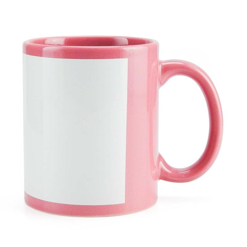 Caneca-para-Sublimacao-de-Ceramica-Rosa-com-Faixa-Branca