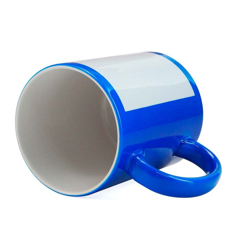 Caneca-para-Sublimacao-de-Ceramica-Cor-Azul-Fluorescente-com-Faixa-Branca