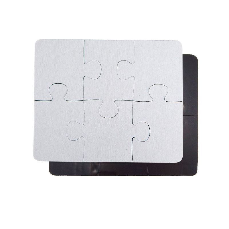 QuebraCabecaMacioLatexImantadoparaSublimacao14x17cmde6Pecas10Unidades