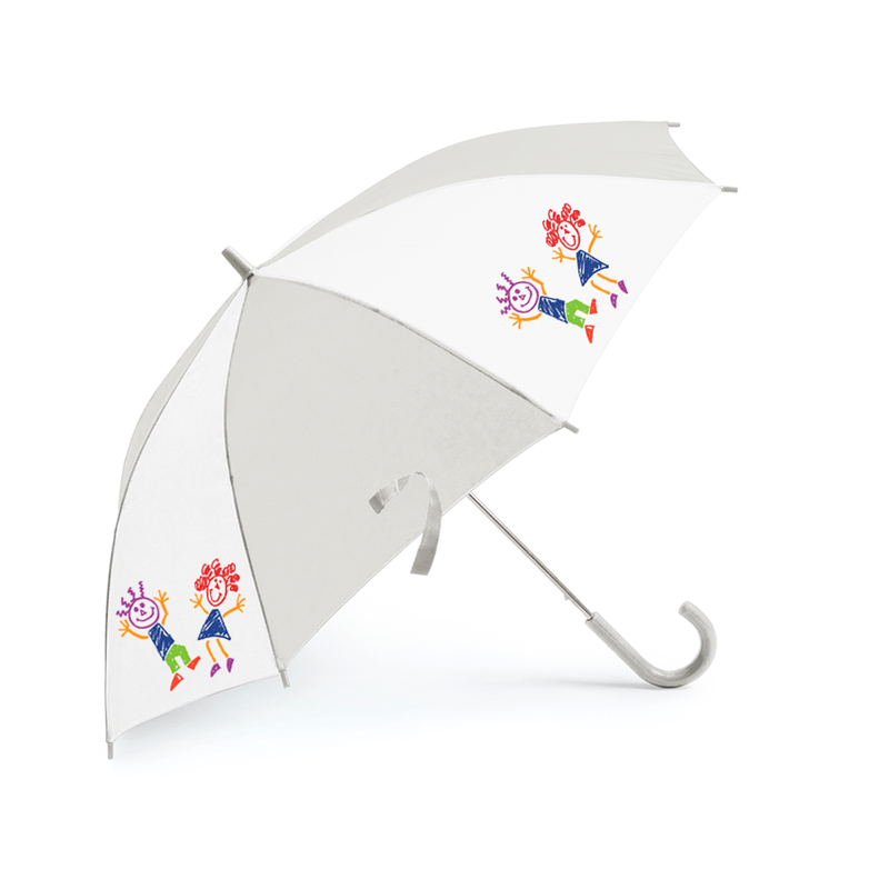 GuardaChuvaInfantilparaSublimacaonaCorBrancoTamanho87cm