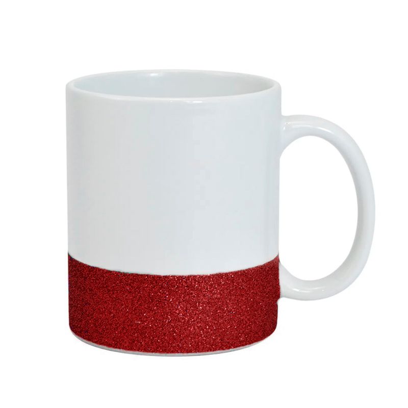 Caneca-para-Sublimacao-de-Ceramica-Base-Glitter-vermelha-Importada