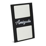 Porta-retrato-preto-de-mdf-texturizado-duplo-amizade