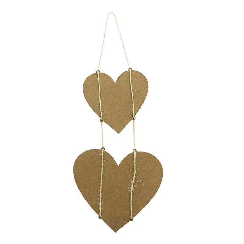 Plaquinhas-Decorativas-com-Corda-em-MDF-Texturizado-2-pecas-de-Coracao-2