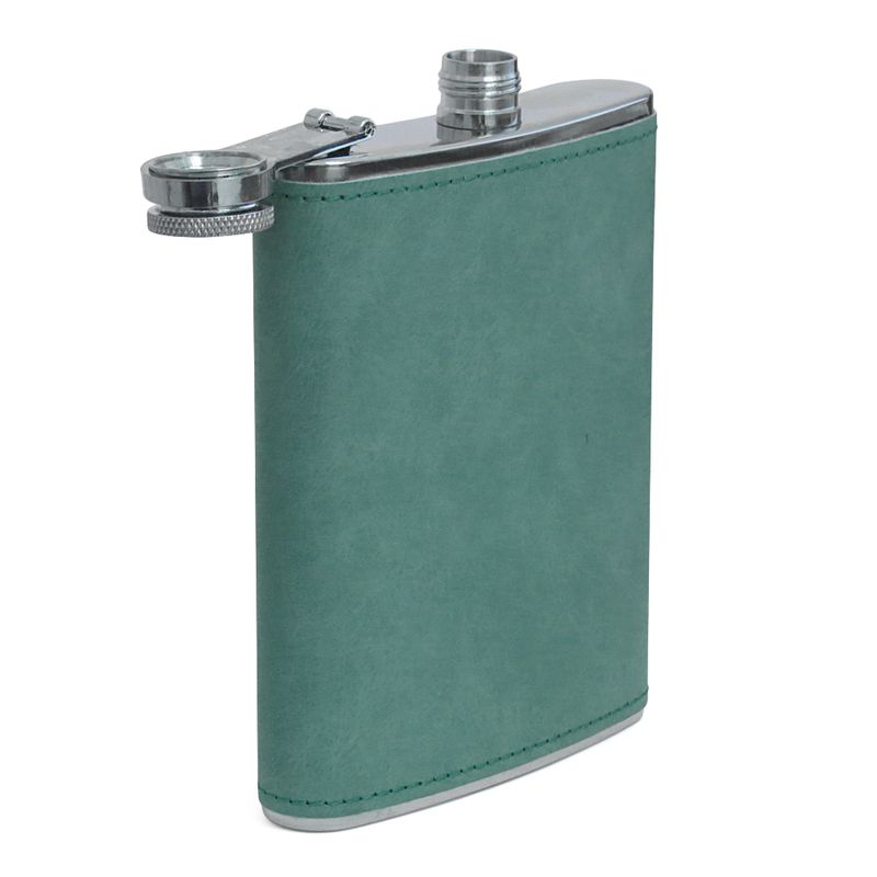 Cantil-de-Aco-Inox-com-Capa-em-Courino-Verde-para-Sublimacao---240ml-5