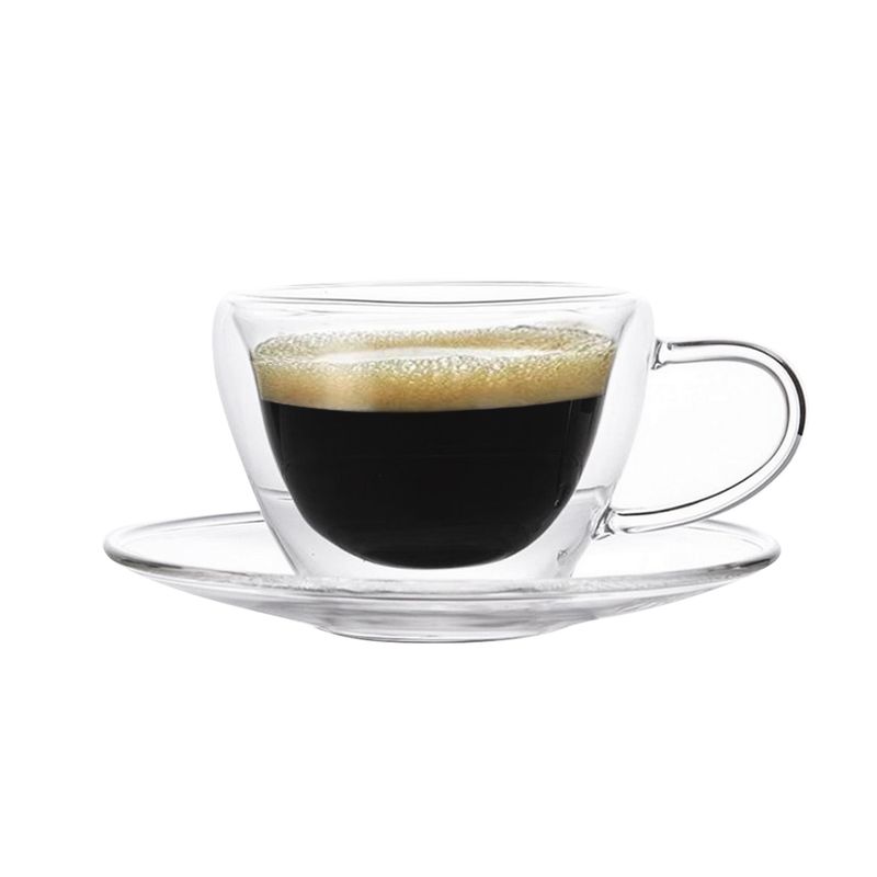 Xicara-de-Vidro-Cristal-com-Pires-Double-Wall-Elegance-de-Cafe-para-Sublimacao-90ml-1