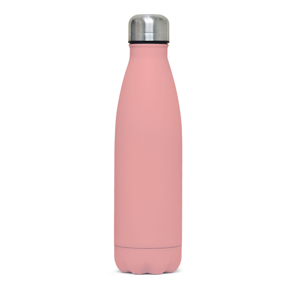   Garrafa Térmica de Inox Matte Rosa - 500ml