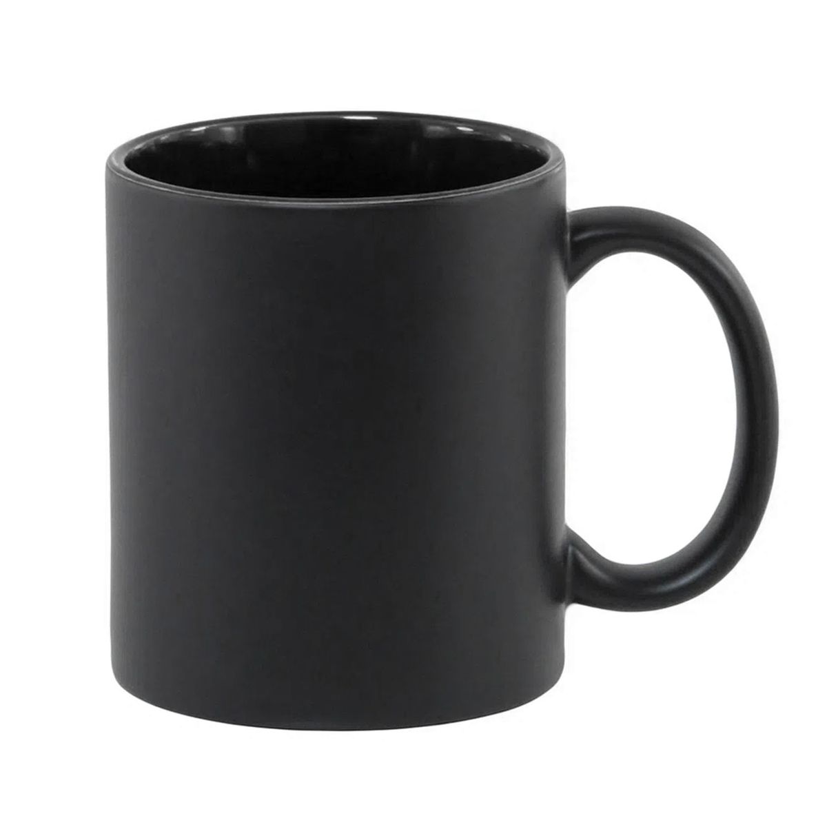   Caneca Mágica em Cerâmica para Sublimação Preta - Preta Fosca 