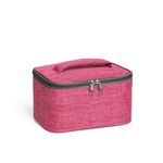 Necessaire-de-Poliester-com-Abertura-de-Ziper-na-Cor-Rosa-20x14x11cm-1