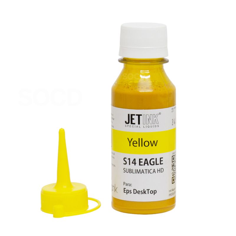 Tinta-para-Sublimacao-Jet-Ink-HD-S14-EAGLE-Amarela-100ml-refil