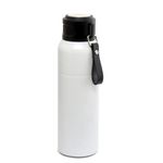 Garrafa-Termica-para-Laser-em-Aco-Inox-Fosco-Branca-com-Parede-Dupla-Alca-Courino---500ml