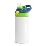 Squeeze-de-Inox-Branco-Infantil-para-Sublimacao-com-Bico-Automatico-Tampa-Azul-e-Verde-400ml-2