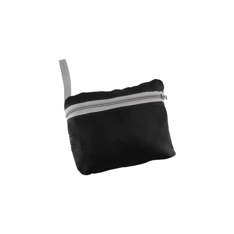 Mochila-de-Nylon-Dobravel-com-Bolso-Frontal-na-Cor-Preta-2