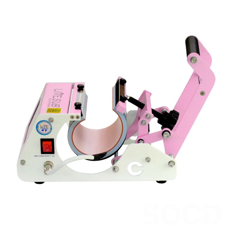 Prensa-Termica-de-Caneca-LIVE-ELITE-CRAFT-Rosa-110v-2