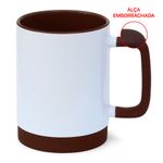 Caneca-para-Sublimacao-de-Ceramica-Branca-com-Alca-Soft-e-Base-em-Silicone-com-Interior-Marrom-4