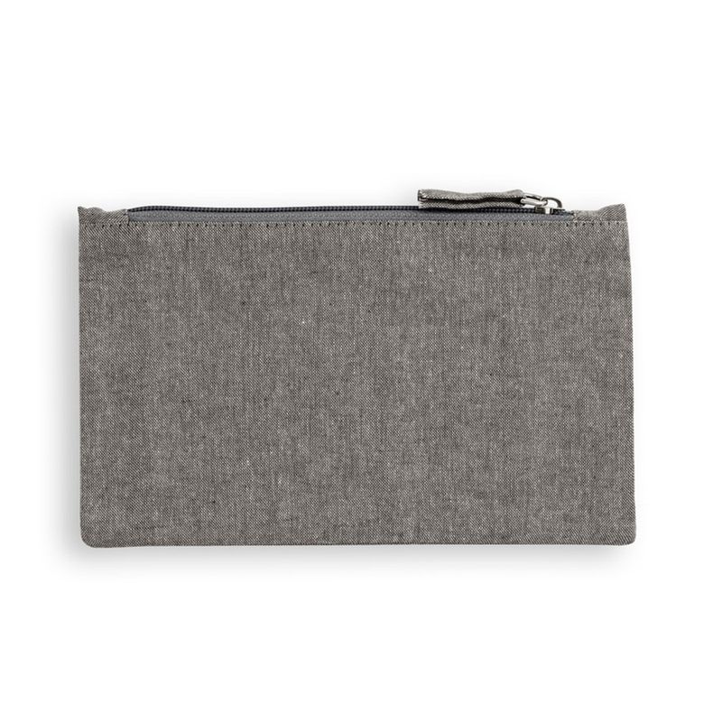 Necessaire-Algodao-Reciclado-12x23cm-Cinza-2