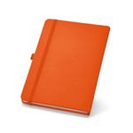 Caderno-para-Laser-DTF-UV-A6-80-folhas-lisas-Capa-dura-Laranja-12x17cm