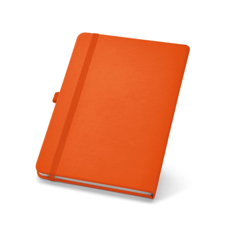 Caderno-para-Laser-DTF-UV-A6-80-folhas-lisas-Capa-dura-Laranja-12x17cm