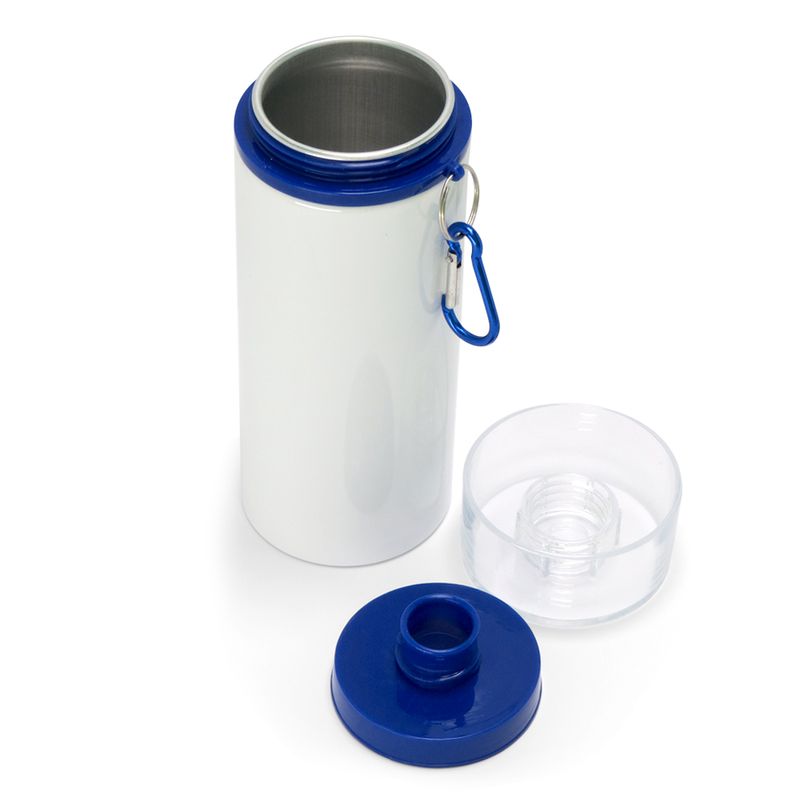 Squeeze-de-Aluminio-Branco-para-Sublimacao-com-Tampa-Acriilica-Cristal-de-Rosca-Mosquetao-Vermelha-600ml-2