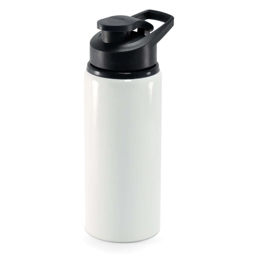    Squeeze de Alumínio Branco Big Mouth Tampa Pressão para Sublimação - 600ml