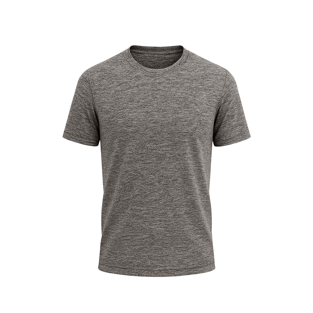 Camiseta Cinza Mescla 100% Poliéster 