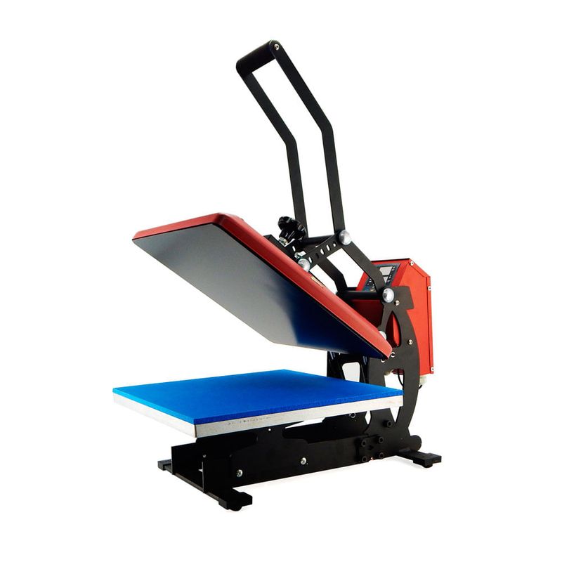 PrensaTermicaPlanaBase38x38VermelhacomPistao