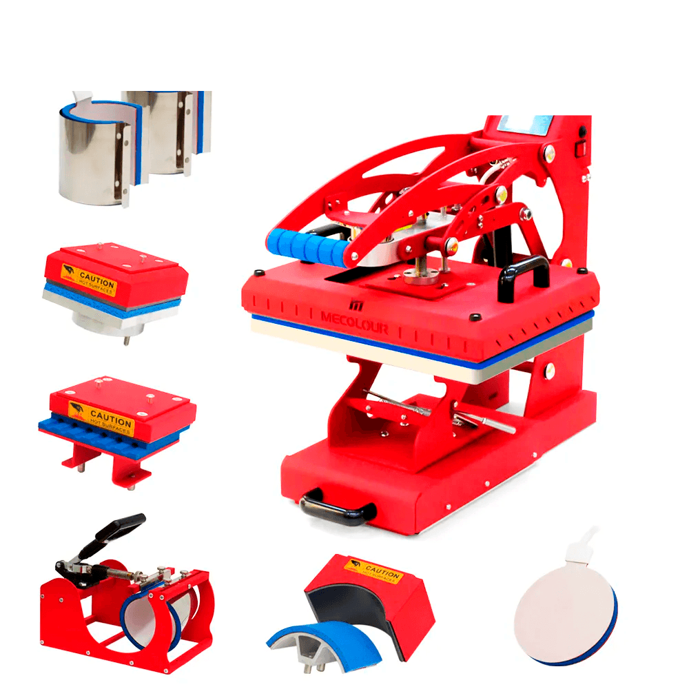 Prensa Térmica 8 em 1 Premium (Base 29x38) com Gaveta e Pistão
